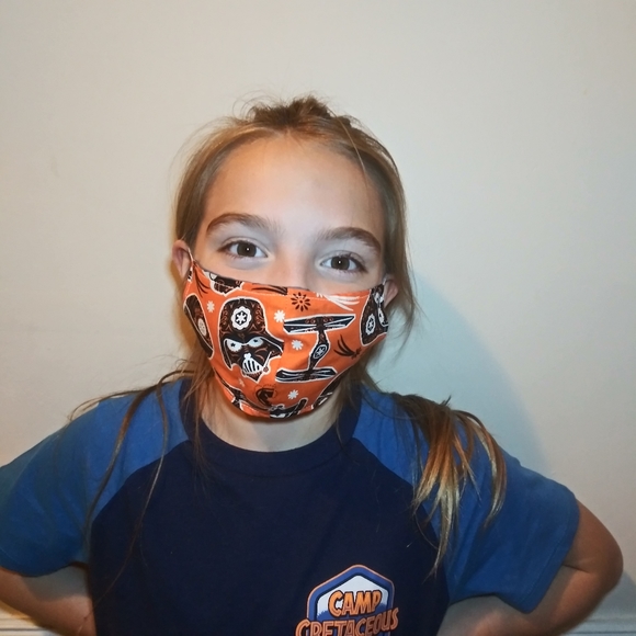 3/$18 Handmade Star Wars Kid's Halloween/October Sugar Skull Face Mask - Picture 1 of 3